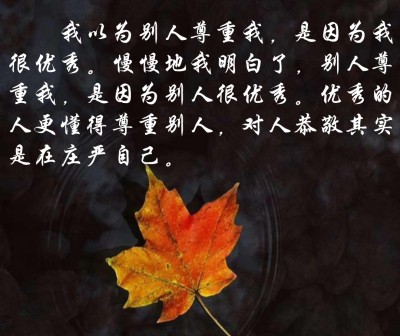 渐渐地我明白了