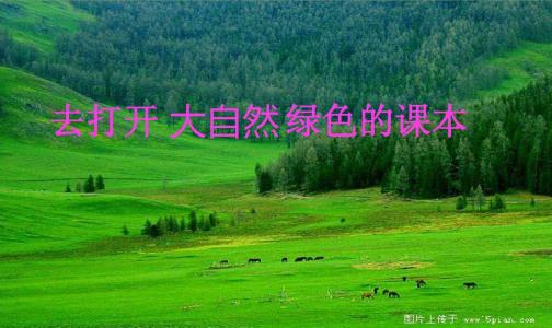 打开神奇的自然教科书