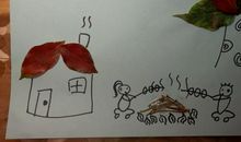 美丽的树叶画作文二年级