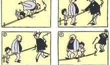 看图作文父与子一本有趣的书