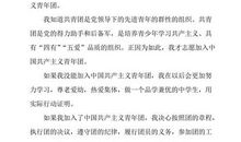 品学兼优的中学生的入团申请书