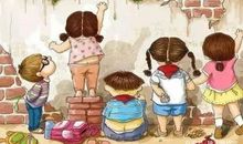 我与父母比童年作文