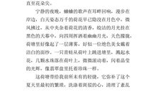 美丽的夏天作文400字