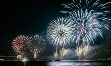 烟花绽放的瞬间