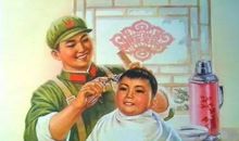 我陪弟弟去理发