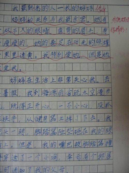 猜猜她是三年级作文