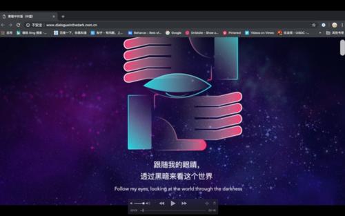 在黑暗中分享“视线”对话