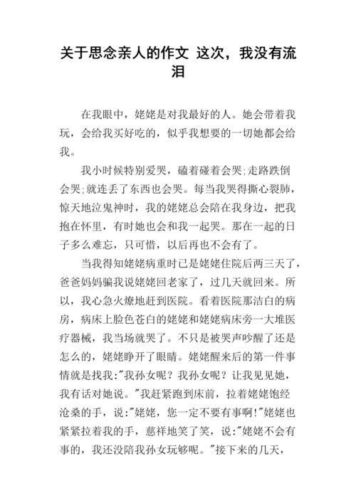 奶奶的作文