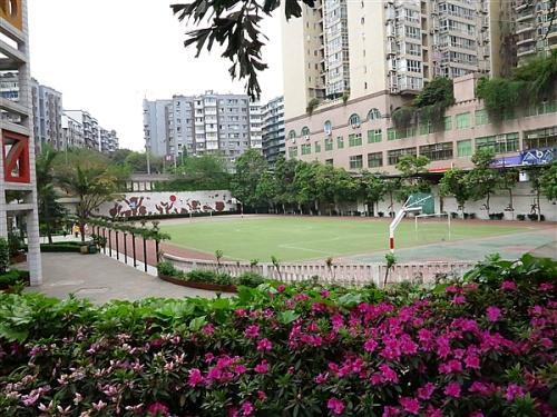 操场后面的小花园