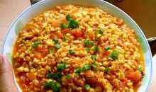 美味的西红柿炒鸡蛋