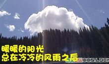 一角的阳光挡不了风雨