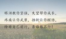 是你教会了我努力前进