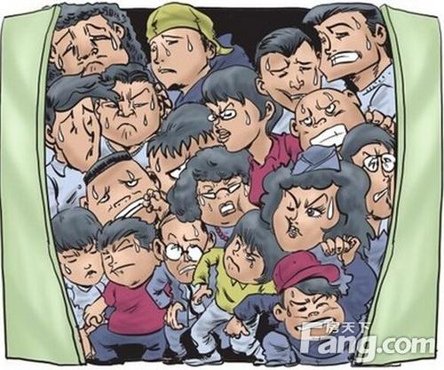 第一次自己乘电梯