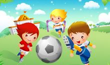 喜欢踢足球的我