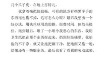 大扫除作文300字