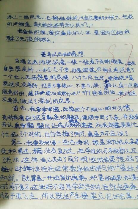 通过购物写作品