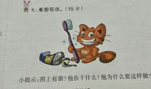 看图写话小猫打碎镜子