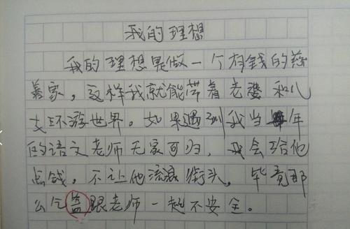 我梦想成为一名老师