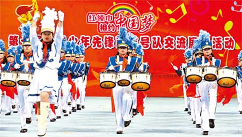 精彩的鼓队比赛