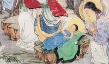 月光下的村庄铁蛋和爷爷