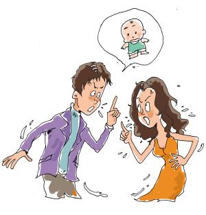 在厨房吵架