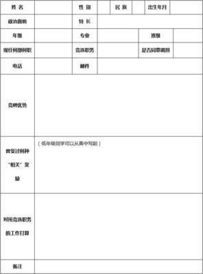 高中生加入共青团的申请表（2）