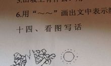 井蛙成因的看图写话