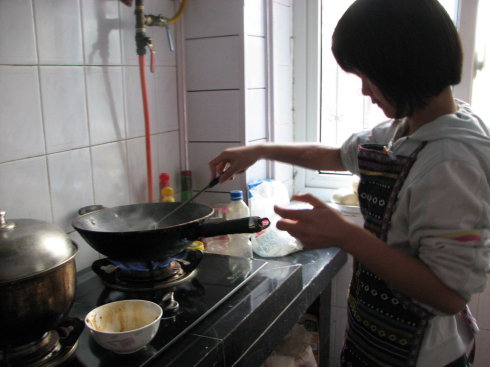 我学会了和妈妈一起做饭