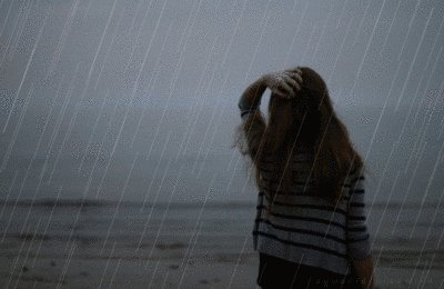 雨中400字