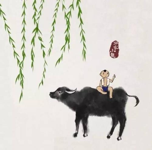 在夏日的夜晚捉蝉