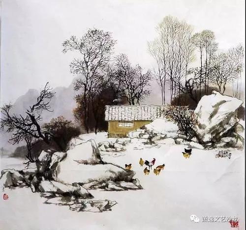 房子前面的小景象