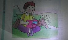 小明的视力看图写话