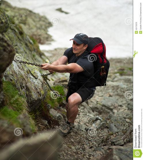 不同种类的登山者