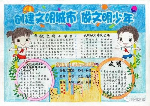 小手握大手打造文明城市