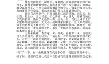 桃花作文三年级