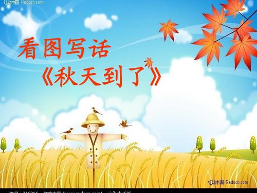 我发现秋天，看图片写词