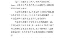 田园风光作文450字