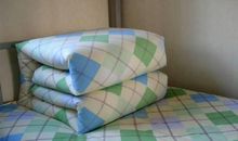 我帮爸爸叠被子