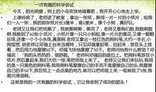 我的第一次科学尝试