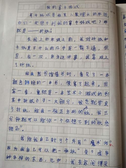 我的杰作450字