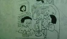 小明玩游戏看图写话