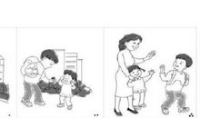 战争中哭泣的孩子看图写话