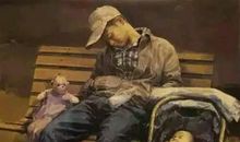 父爱在暴风骤雨中