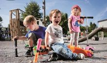 我学会了骑滑板车