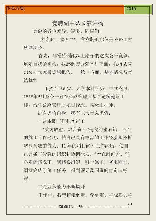 中队长战役草案