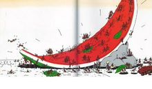 蚂蚁的西瓜滑梯看图写话