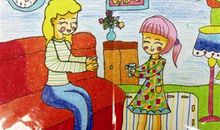 母亲与我的心相连