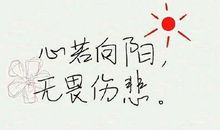 我心向阳无所畏惧