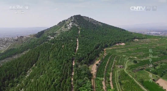 中国陕西的鸟瞰图