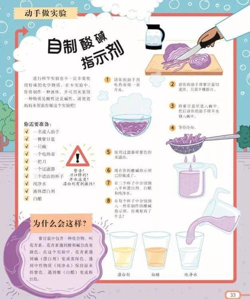有趣的科学课紫甘蓝